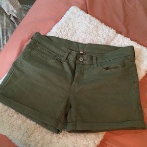 Army Green Mid- Rise Levi’s